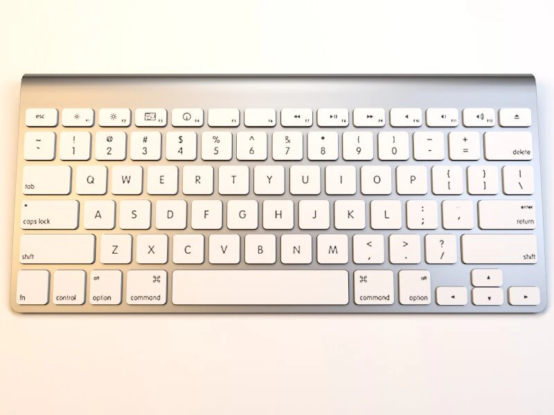 keyboard apple 3D Model .c4d .max .obj .3ds .fbx .stl .blend