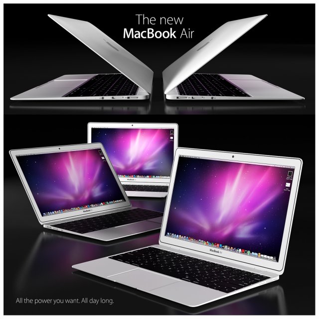 laptop 3D Model .c4d .max .obj .3ds .fbx .stl .blend 