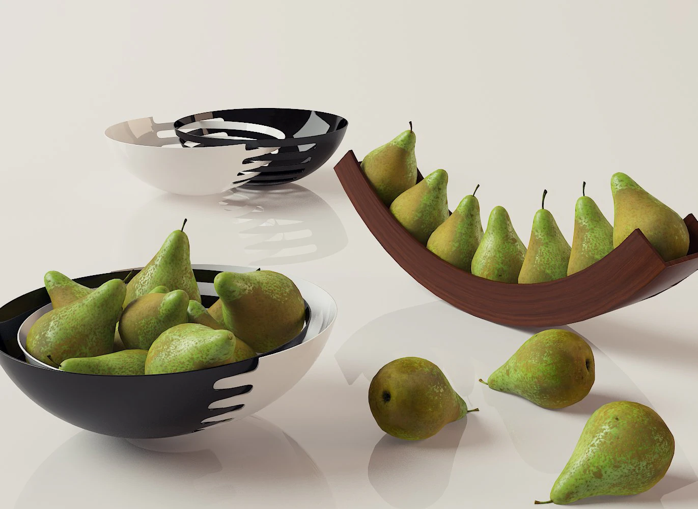 pear still life 3D Model .c4d .max .obj .3ds .fbx .stl .blend 