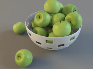 apple still life 3D Model