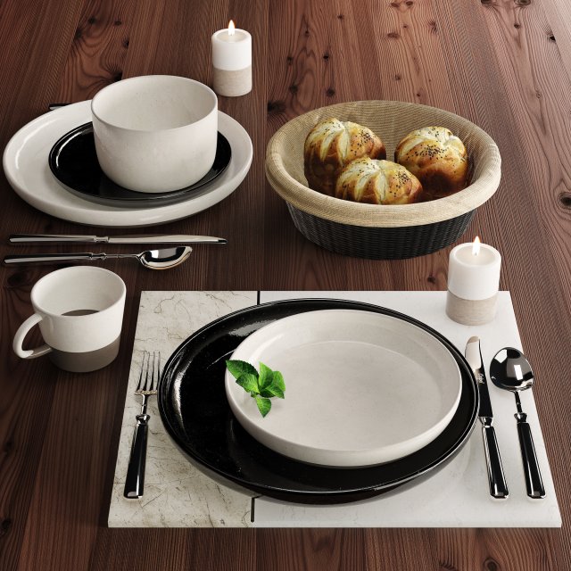 tableware Modelo 3D .c4d .max .obj .3ds .fbx .stl .blend