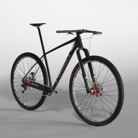 mountain bike 3D-Modell .c4d .max .obj .3ds .fbx .stl .blend 
