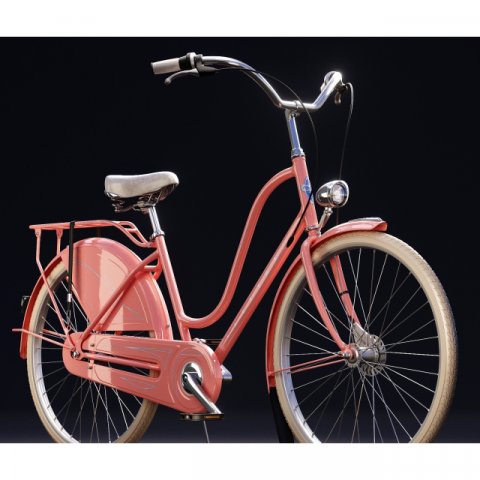 old bicycle Model 3D .c4d .max .obj .3ds .fbx .stl .blend