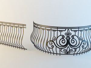 balcony forging Modèle 3D
