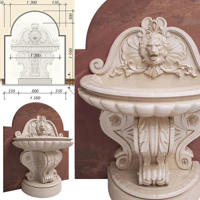 분수 3D 모델 .c4d .max .obj .3ds .fbx .stl .blend 