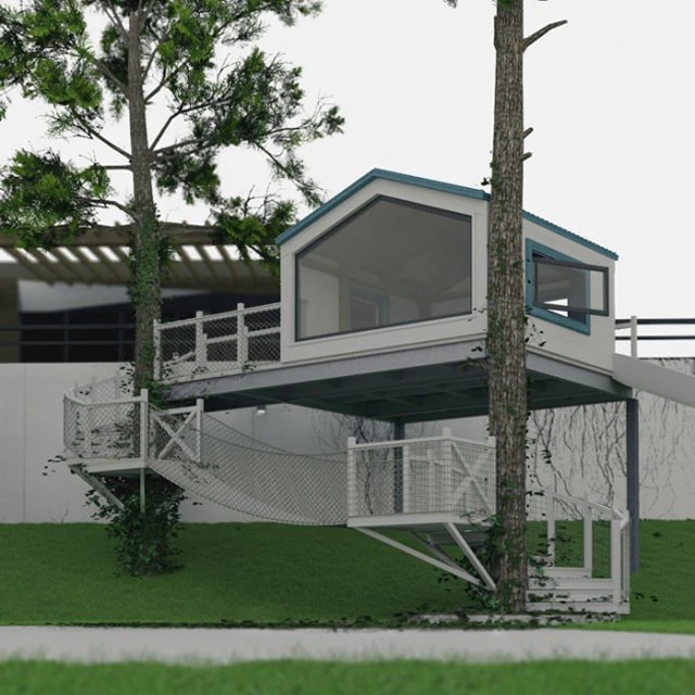 a house on a tree 3D Model .c4d .max .obj .3ds .fbx .stl .blend 
