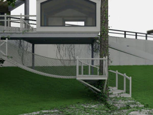 a house on a tree 3D Model