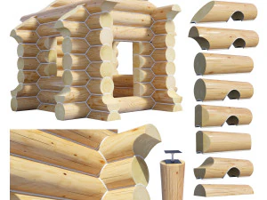 log house 3D Model