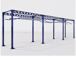 sports ground Model 3D