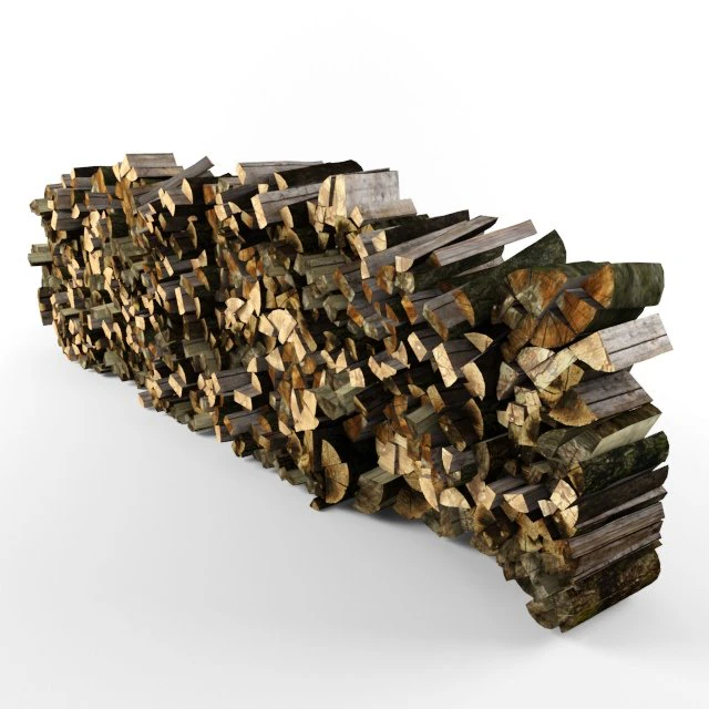 firewood 3D Model .c4d .max .obj .3ds .fbx .stl .blend 