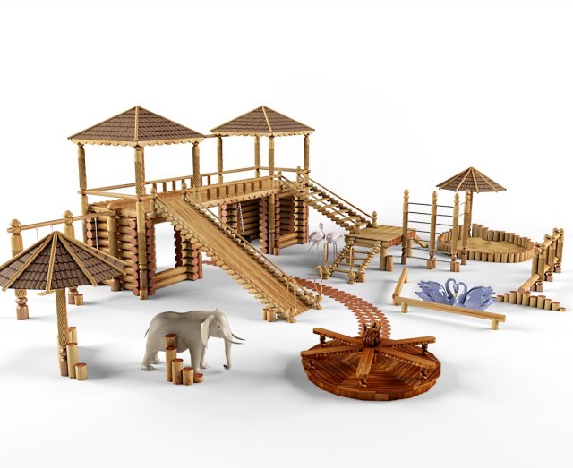playground 3Dモデル .c4d .max .obj .3ds .fbx .stl .blend 