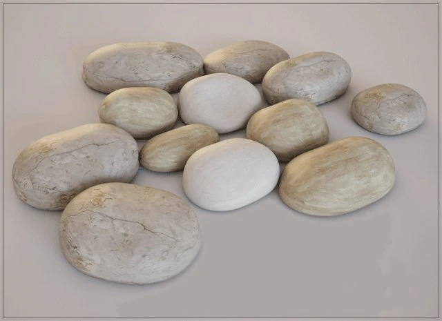 the stones 3D Model .c4d .max .obj .3ds .fbx .stl .blend 