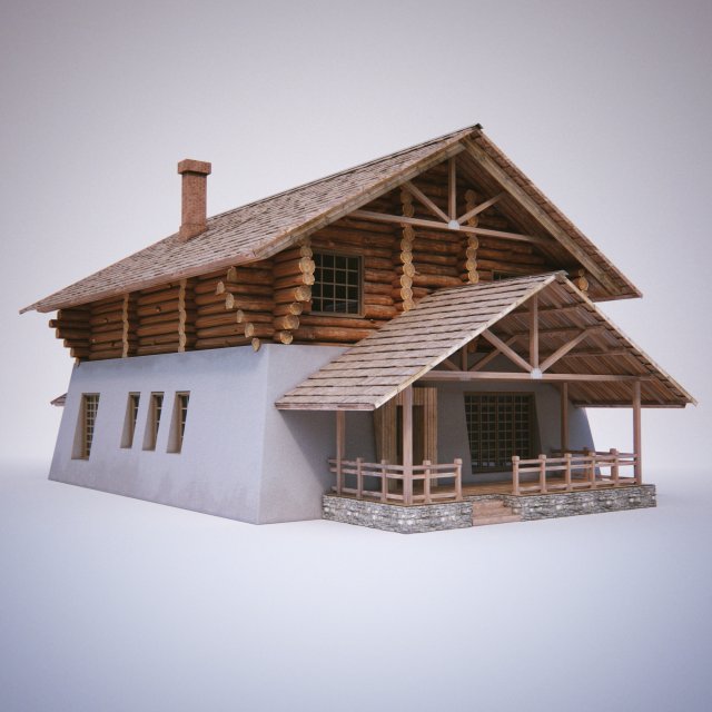 house 3D-Modell .c4d .max .obj .3ds .fbx .stl .blend 