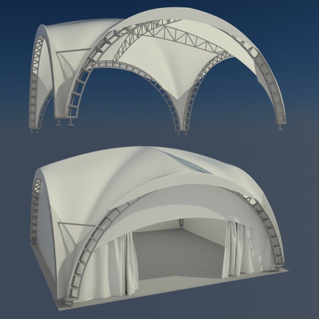 tent Model 3D .c4d .max .obj .3ds .fbx .stl .blend 