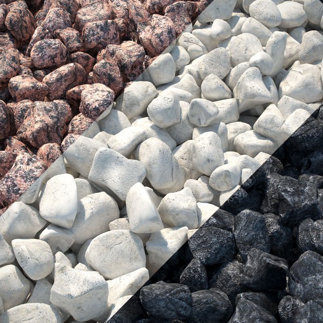 the stones 3Dモデル .c4d .max .obj .3ds .fbx .stl .blend 