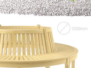 circular bench Modèle 3D