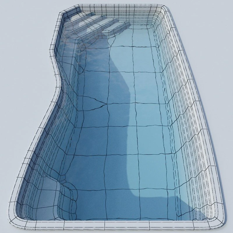 swimming pool 3D Model .c4d .max .obj .3ds .fbx .stl .blend