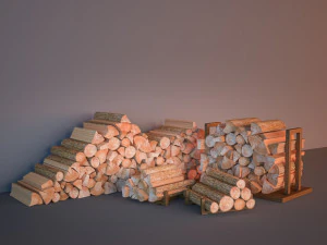 firewood 3D Model