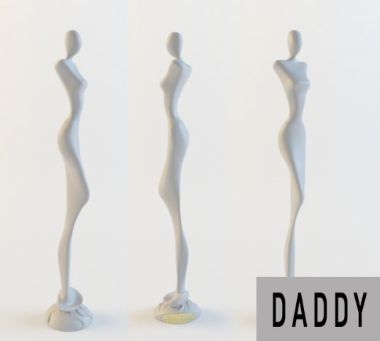 statuette of a woman Modelo 3D .c4d .max .obj .3ds .fbx .stl .blend 