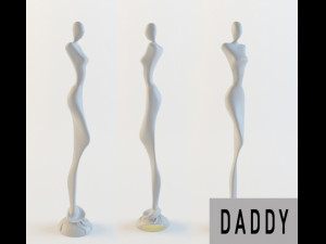 statuette of a woman 3D Model