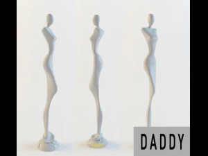 Statuette einer Frau 3D Modell