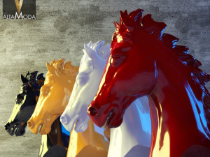 horse heads 3D Model