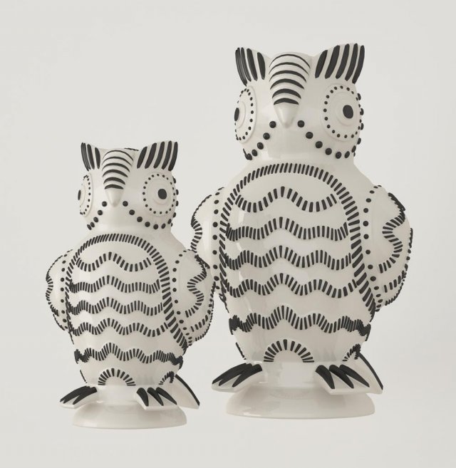 figurines of owls 3D 模型 .c4d .max .obj .3ds .fbx .stl .blend