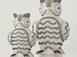 figurines of owls 3D मॉडल