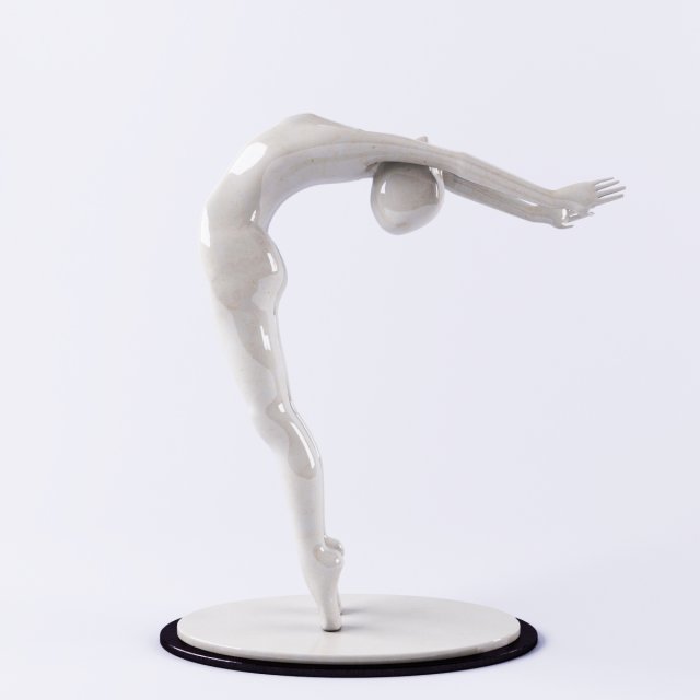 ballerina figurine 3D 모델 .c4d .max .obj .3ds .fbx .stl .blend