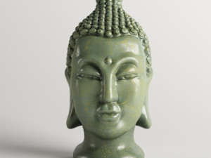 buddha head Model 3D