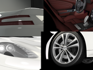 aston martin vantage 3D मॉडल