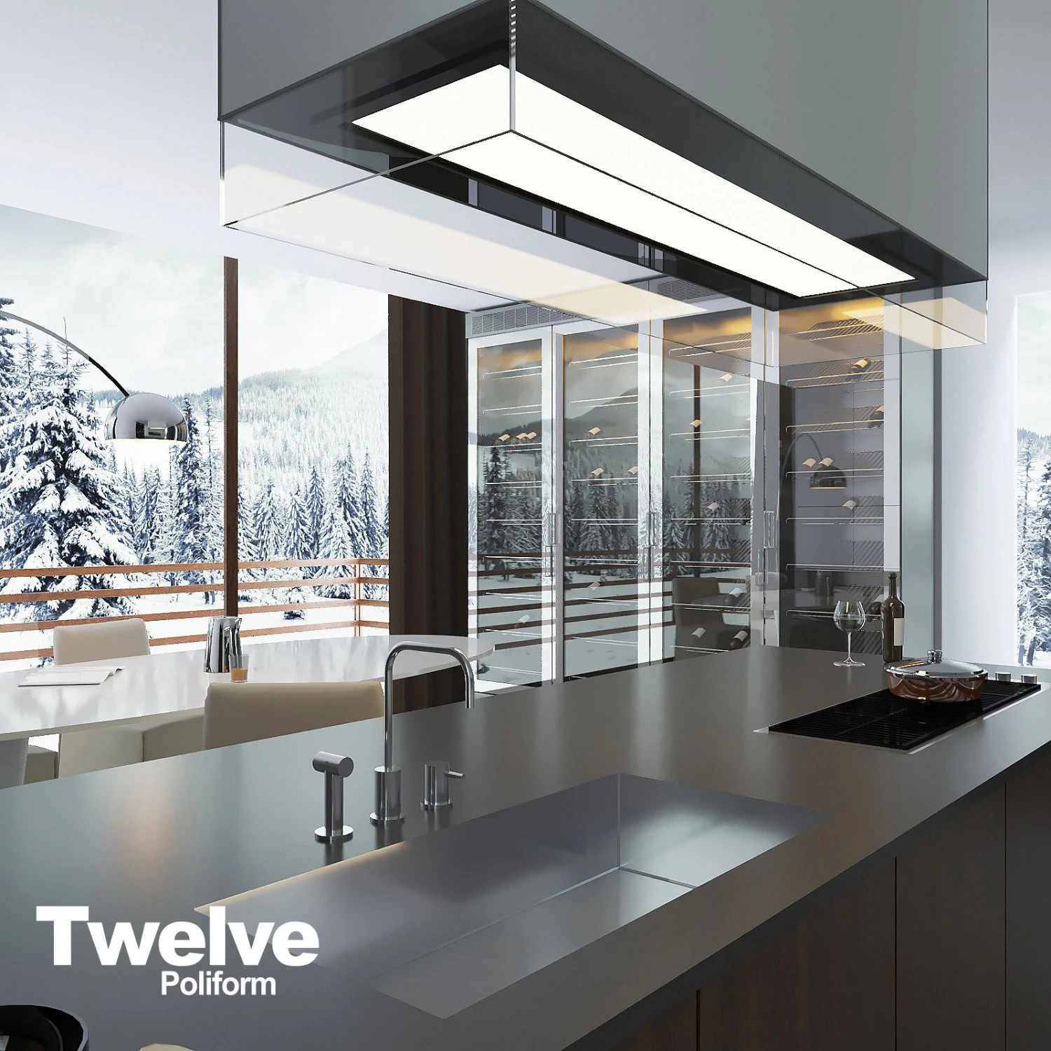 kitchen poliform varenna twelve 3D Model .c4d .max .obj .3ds .fbx .stl .blend 