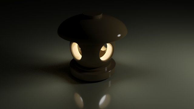 japan garden lamp 3D Model .c4d .max .obj .3ds .fbx .stl .blend 