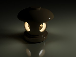 japan garden lamp 3D 모델
