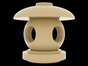 japan garden lamp 3D Model