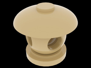 japan garden lamp 3D Model