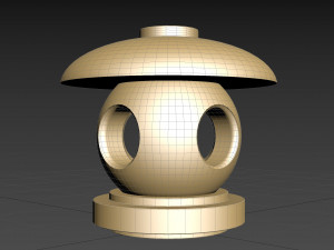 japan garden lamp 3D Model