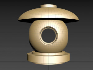 japan garden lamp 3D Model