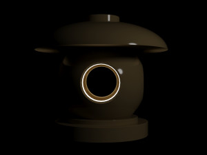 japan garden lamp 3D Model