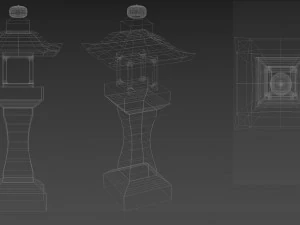 japan lantern 3D Model