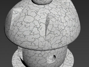 japan lamp clay - koalin 3D 모델