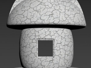 japan lamp clay - koalin 3D 모델