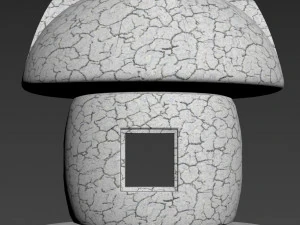 japan lamp clay - koalin 3D Model
