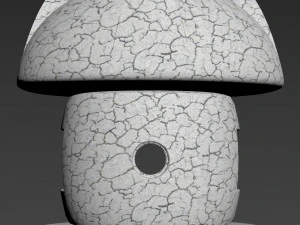 japan lamp clay - koalin 3D Model