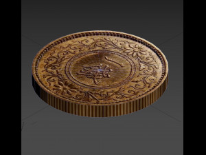 asian coins 3D Model