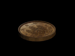 asian coins 3D Model