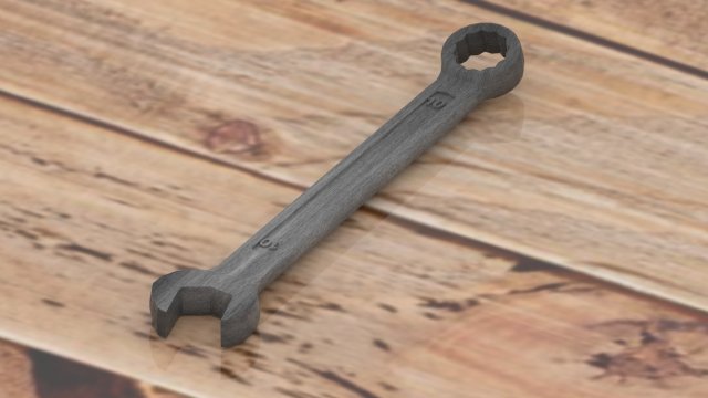 Spanner 6mm-32mm 10mm spanner vs nomber 3D Модель .c4d .max .obj .3ds .fbx .stl .blend