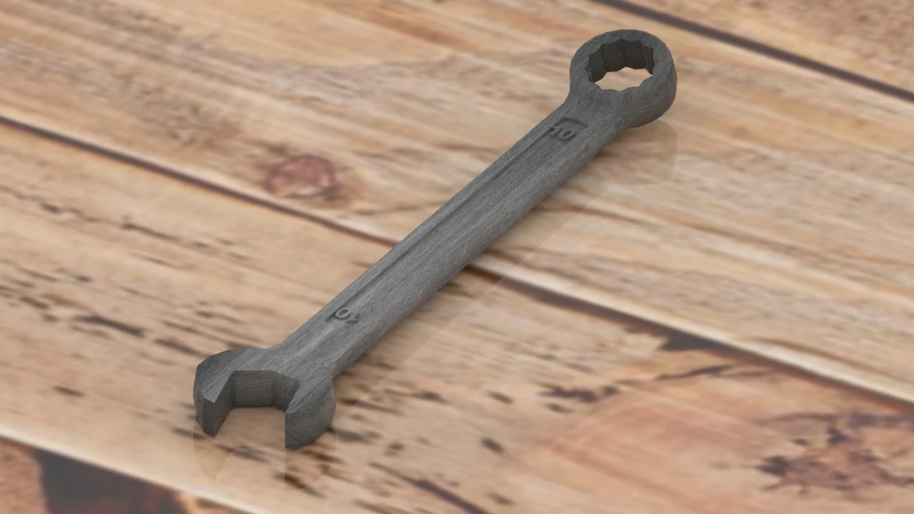 Spanner 6mm-32mm 10mm spanner vs nomber 3D Model .c4d .max .obj .3ds .fbx .stl .blend