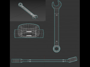 Spanner 6mm-32mm 10mm spanner vs nomber 3D Модель