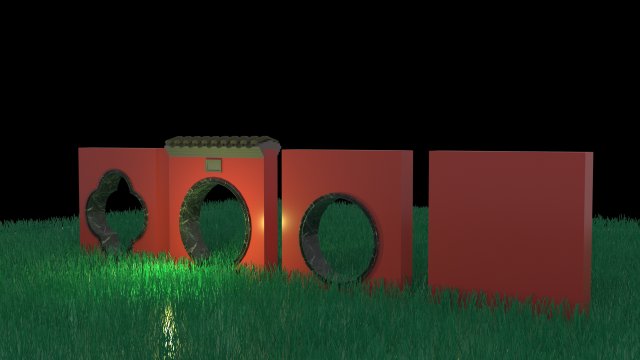 Japan Garden Gate Modèle 3D .c4d .max .obj .3ds .fbx .stl .blend